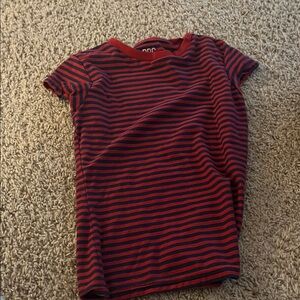 Urban outfitters red striped and navy striped shirt size XS girls